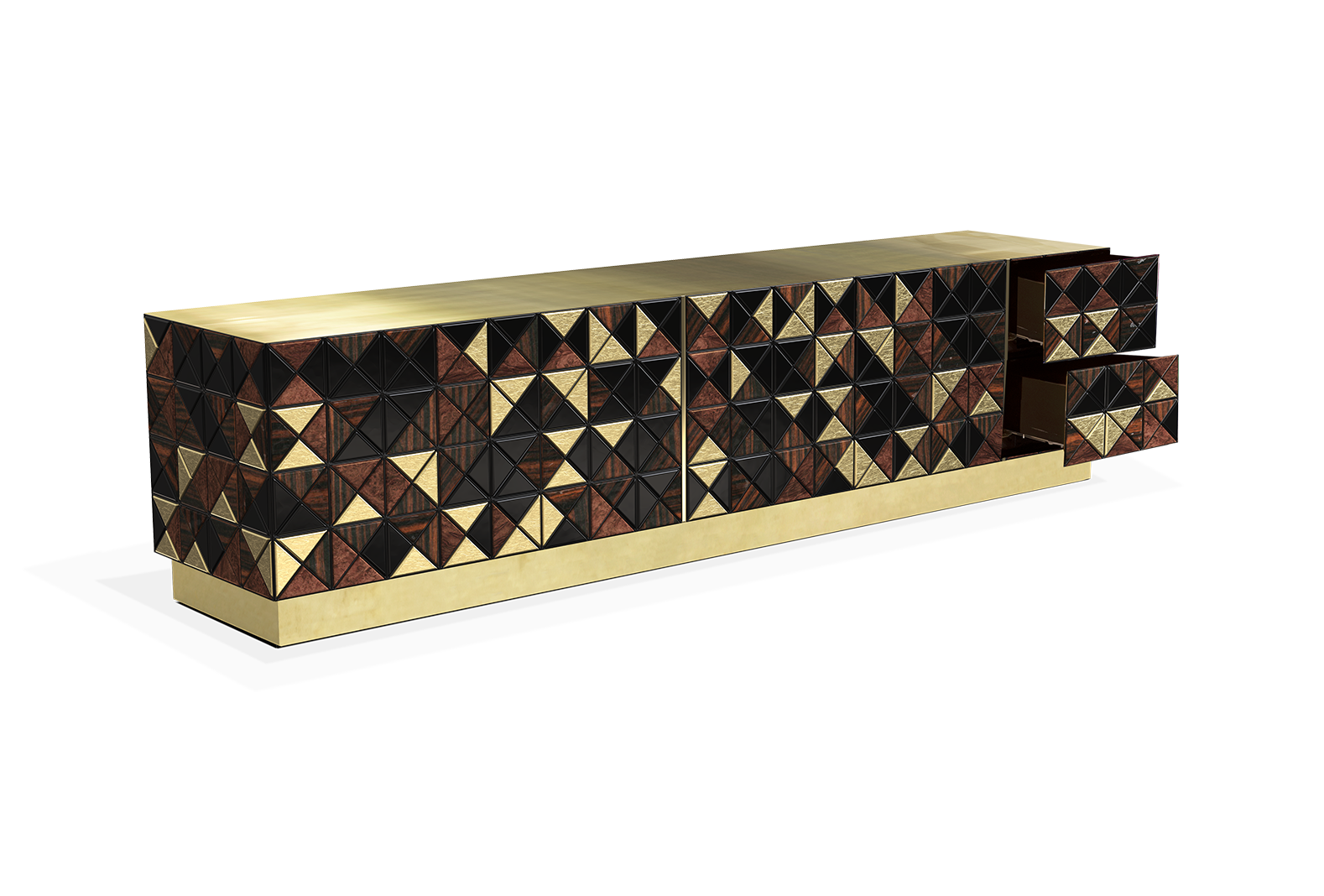 Meuble TV en Noyer Mosaic