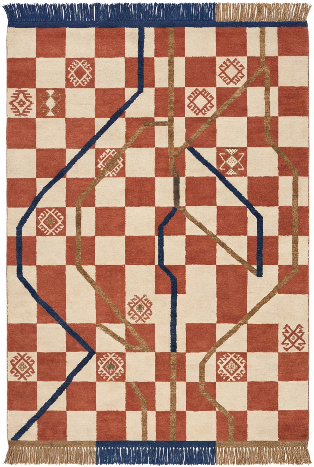 Tapis Checker Terra