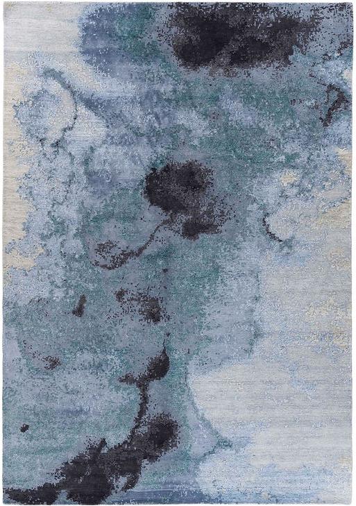 Tapis Abstrait Bleu