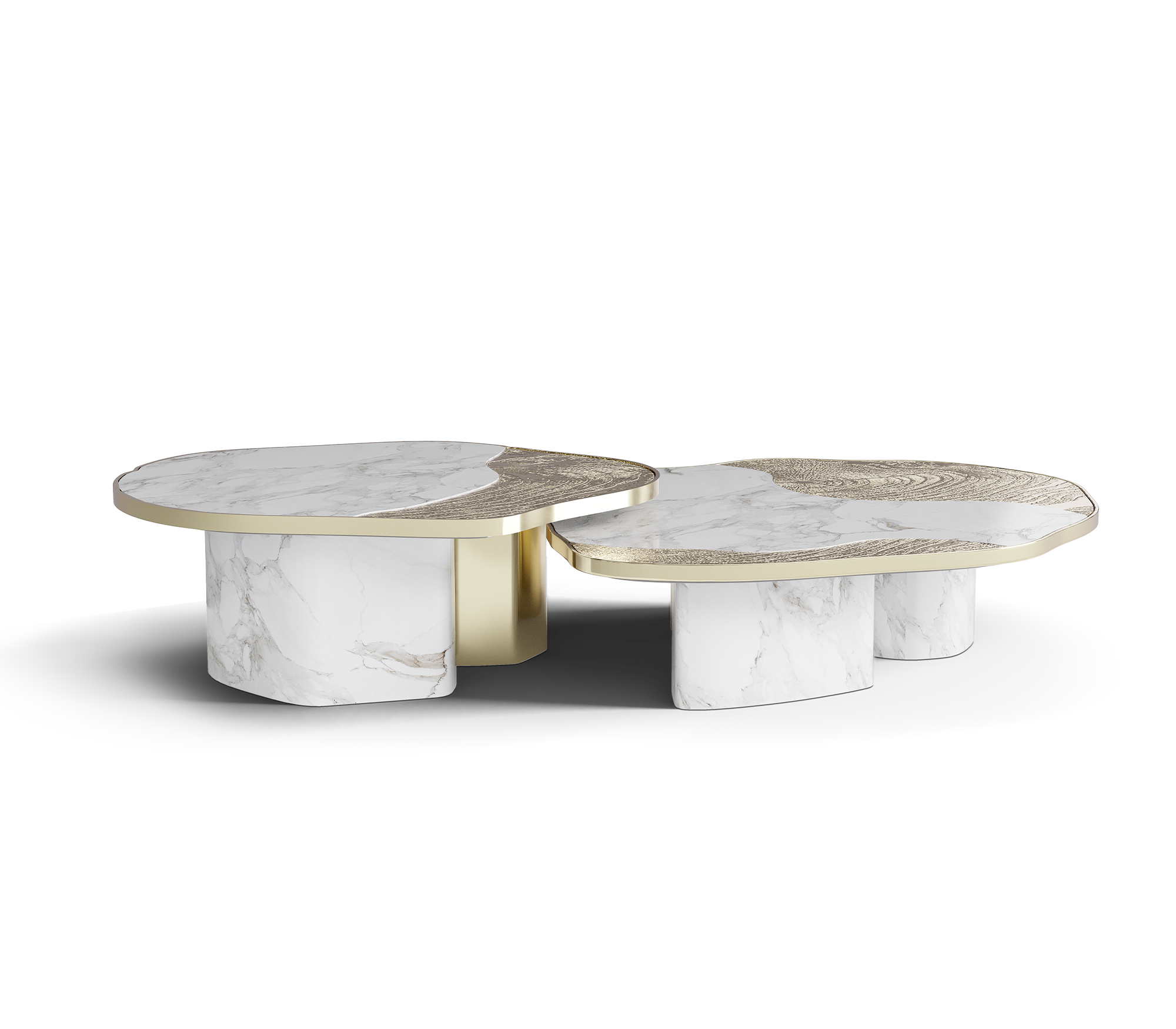 Set Tables Athena Doré & Or