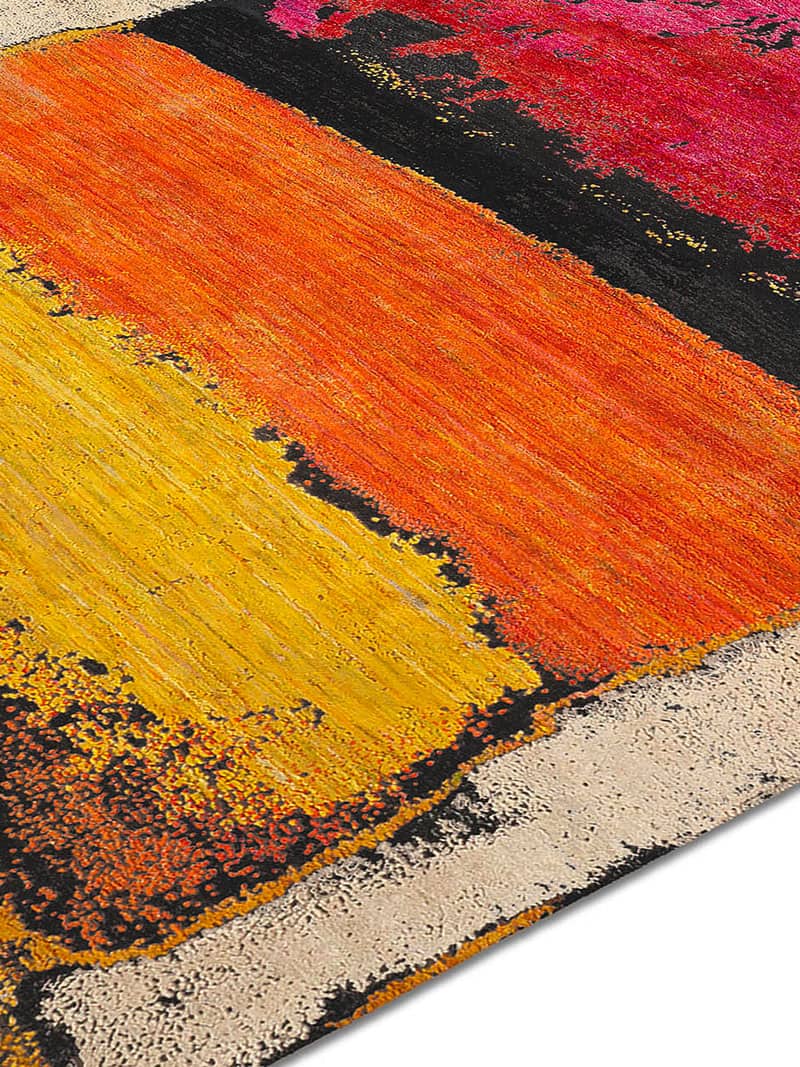 Tapis de luxe fait main Magenta
