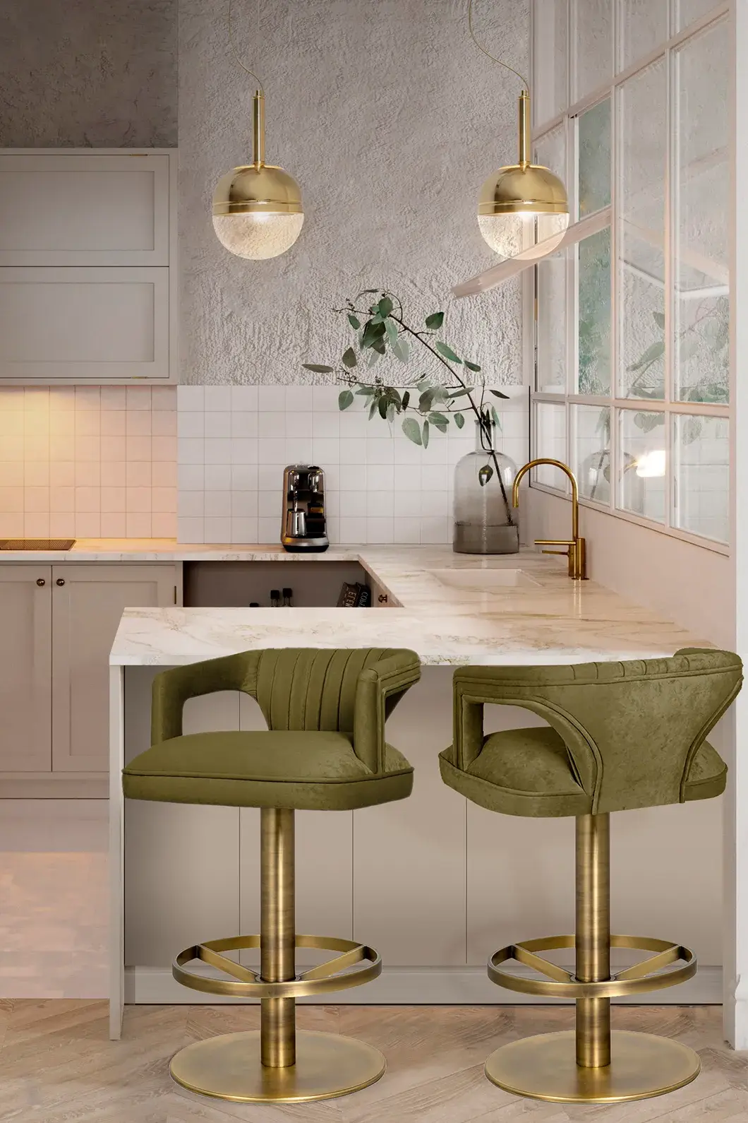 Tabouret de Comptoir Pivotant Karoo II