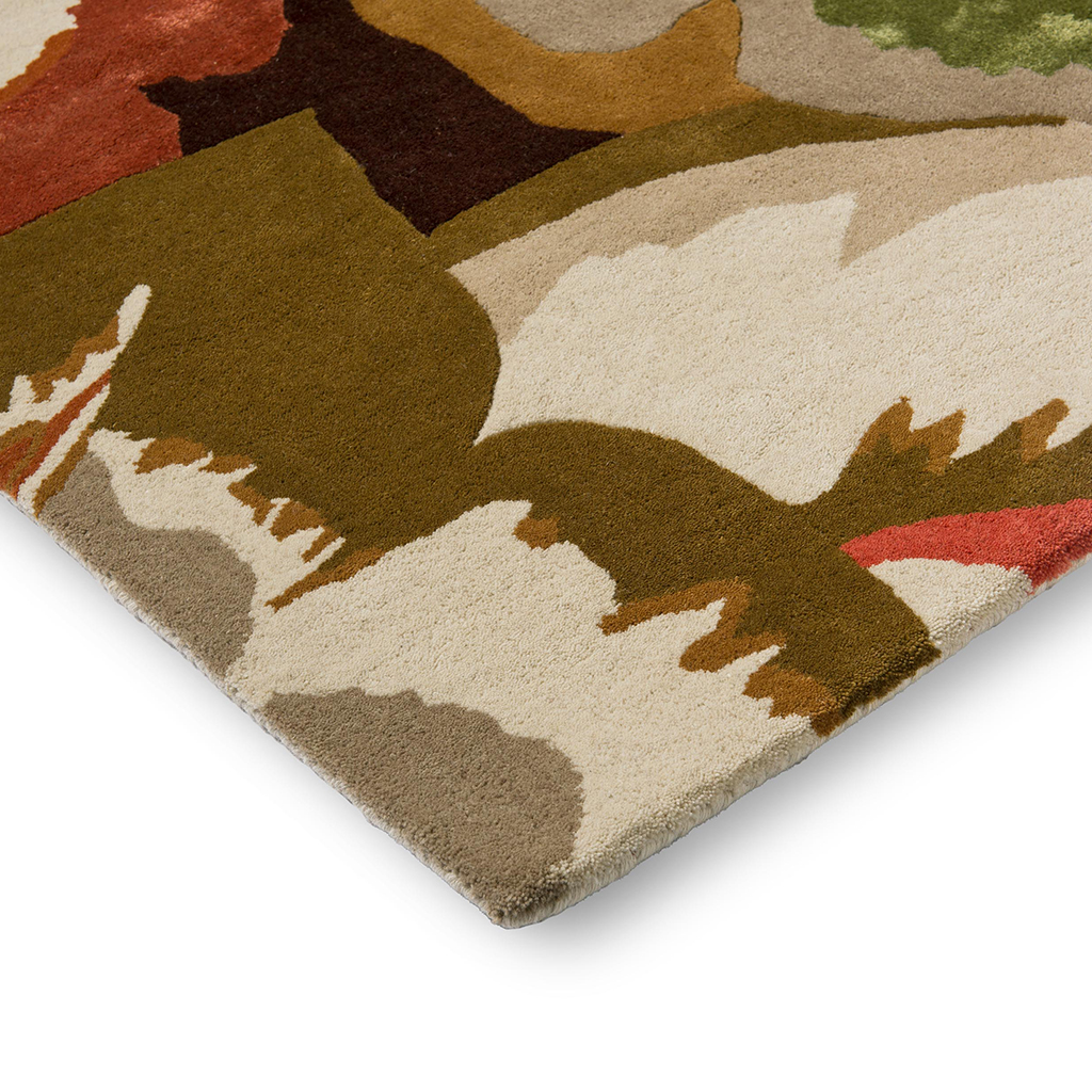 Tapis Calathea Ambre/Palissandre Brésilien