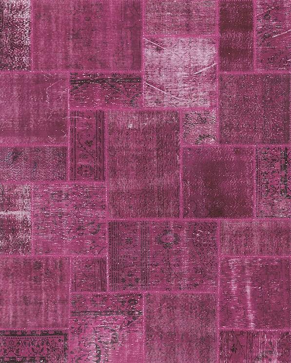 Tapis Patchwork Fuchsia | Taille: 250 x 300 cm