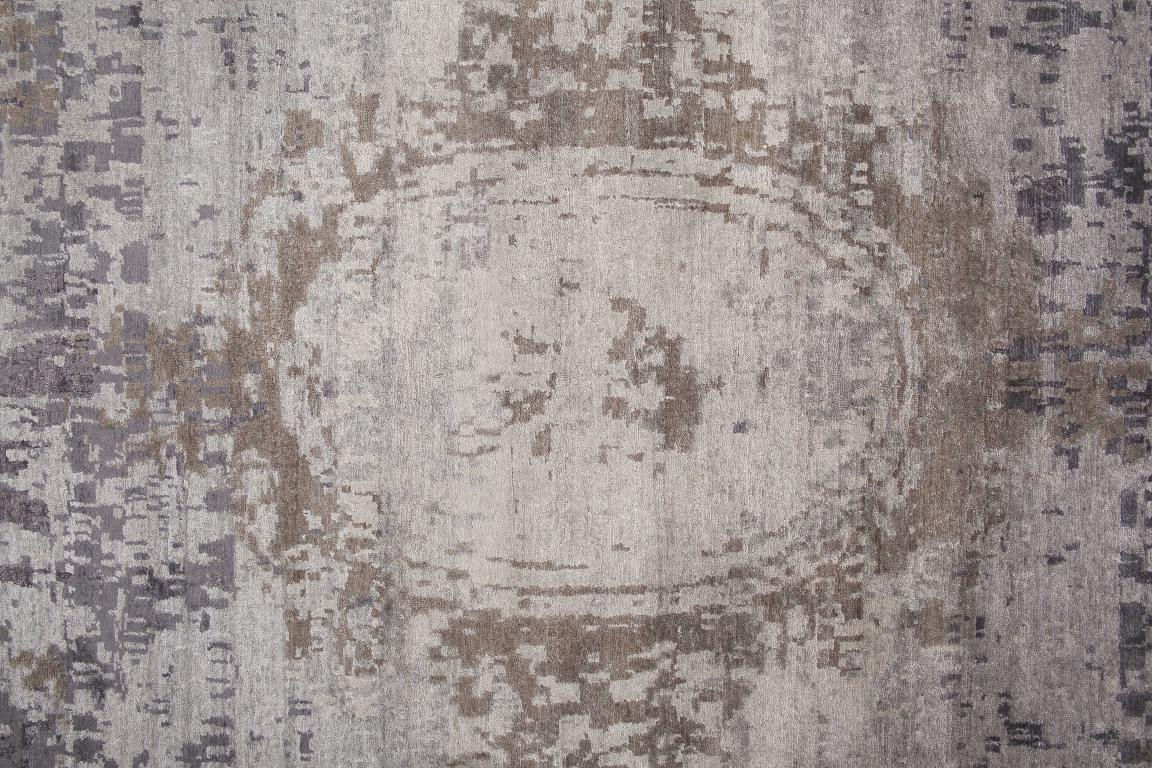 Tapis Noué à la Main en Soie de Bambou