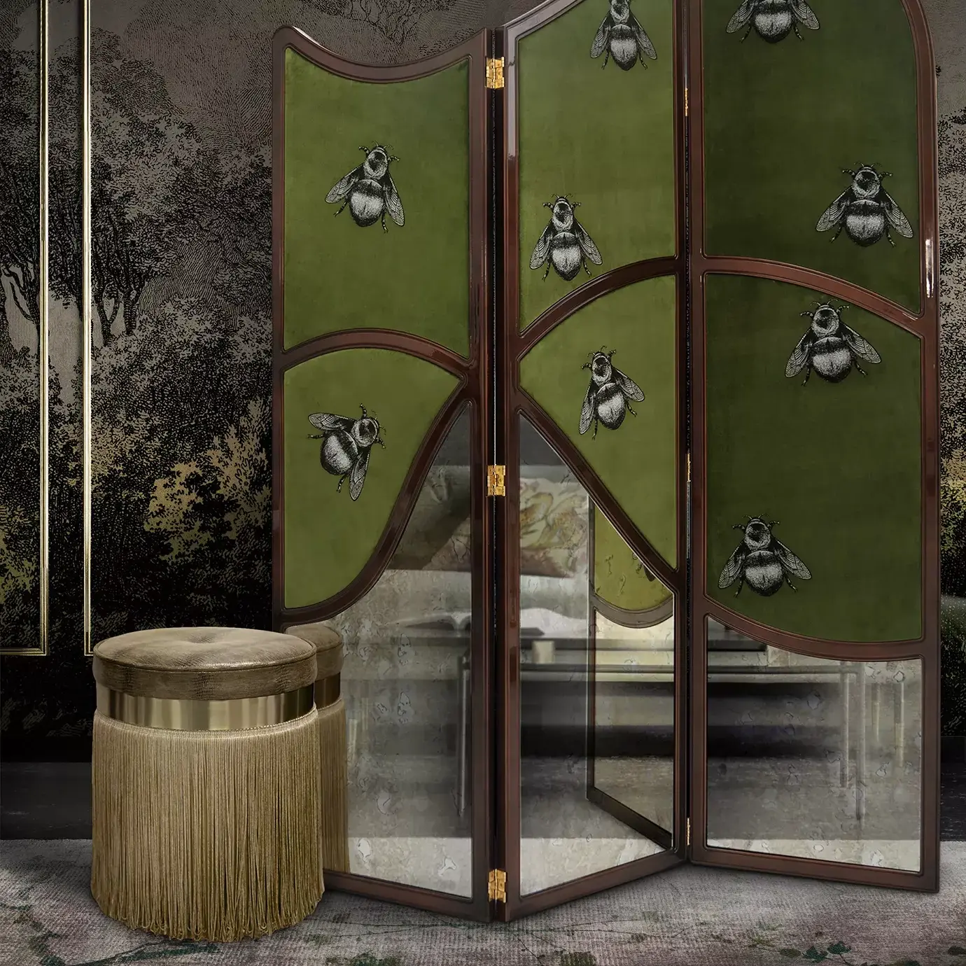 Tabouret en Cuir Isabella