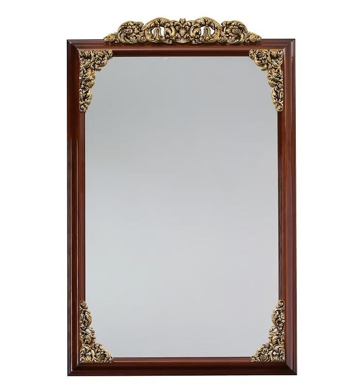 Miroir Mural Classique Marron/Or