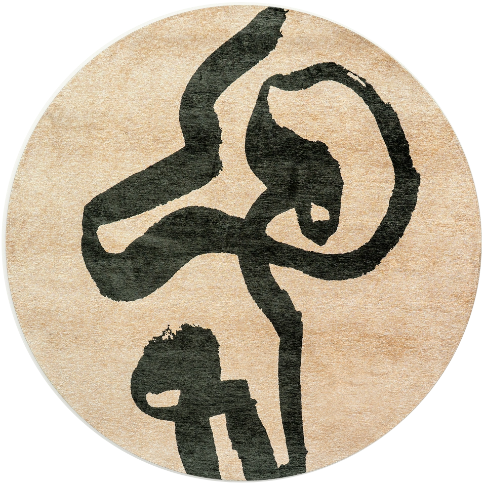Tapis Ribbon «Garden Spirit» 9848 Rond