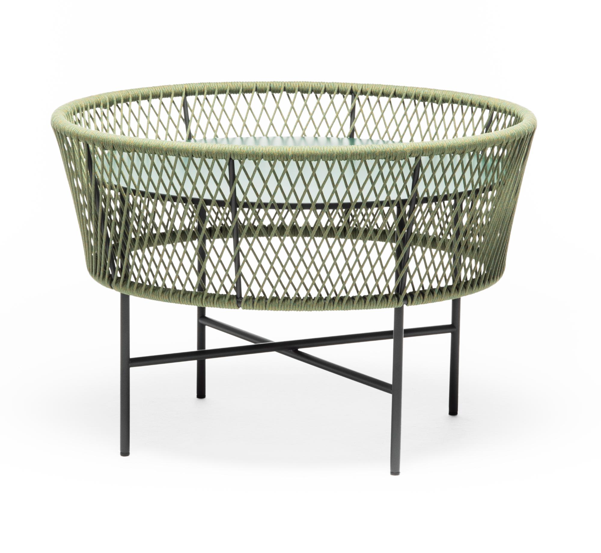 Table Basse de Jardin Ronde Verte Tamburo ME
