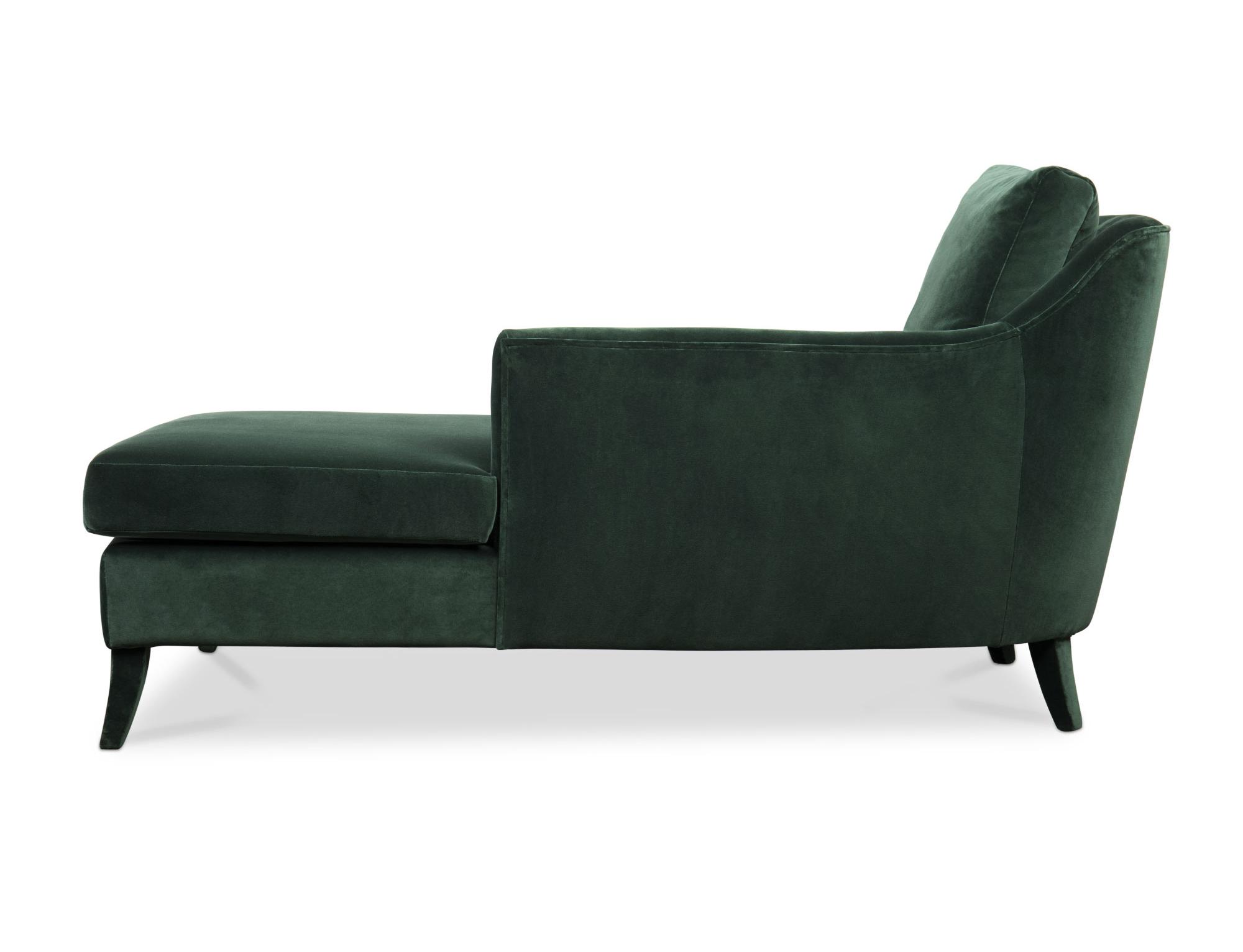 Chaise Longue en Velours Moelleux