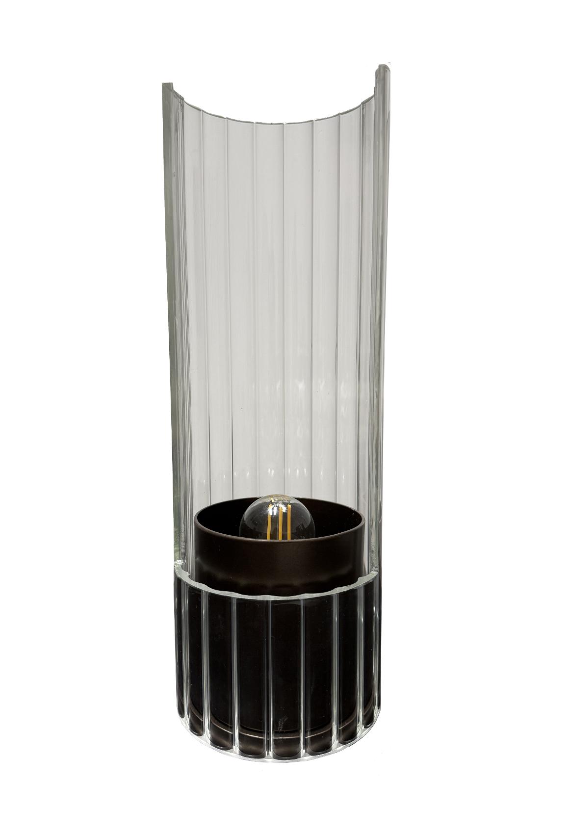 Lampe de table en verre Bon Ton