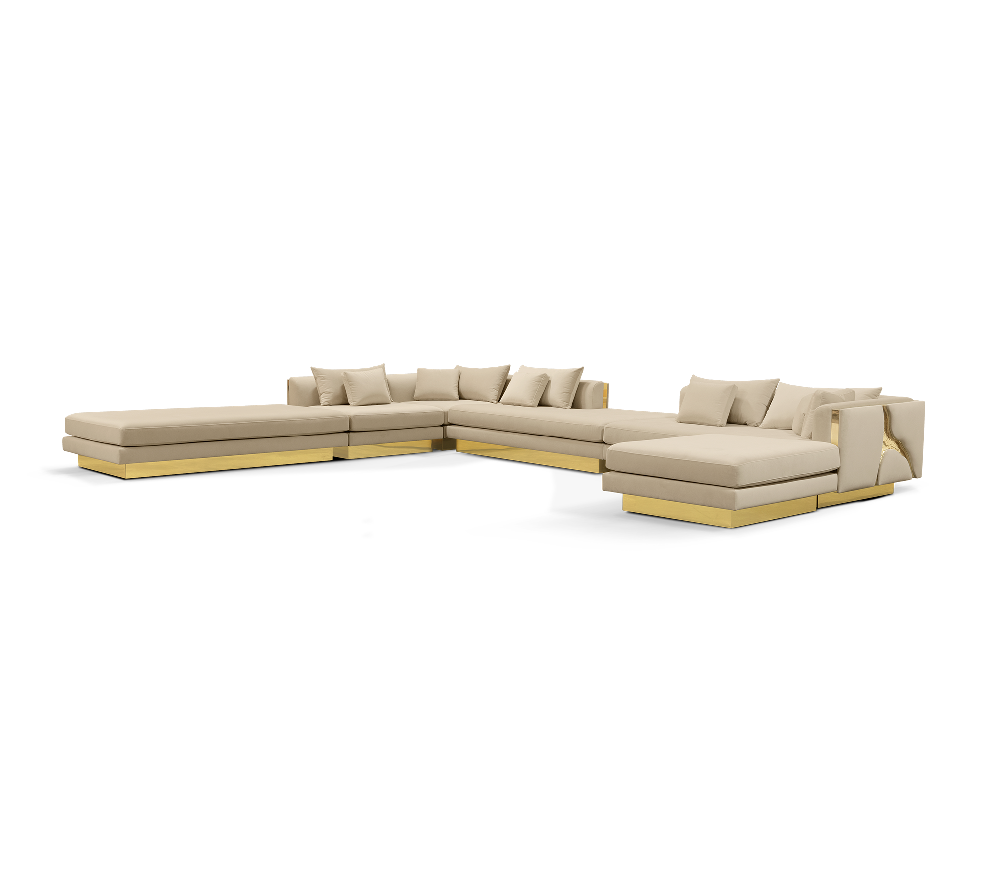Canapé Modulaire Luxe Fissure