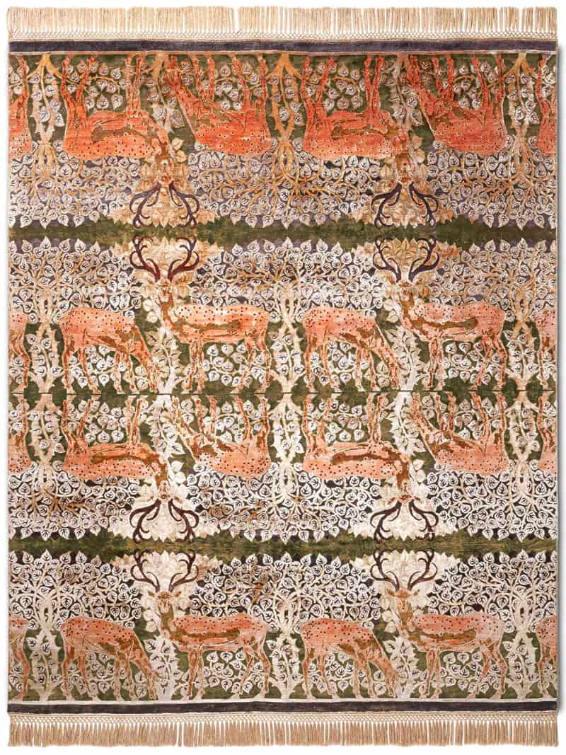 Tapis tissé main Cerf | Taille: 300 x 400 cm