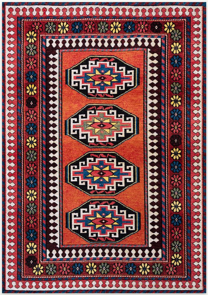 Tapis Antalia Mélange Rouge 9844