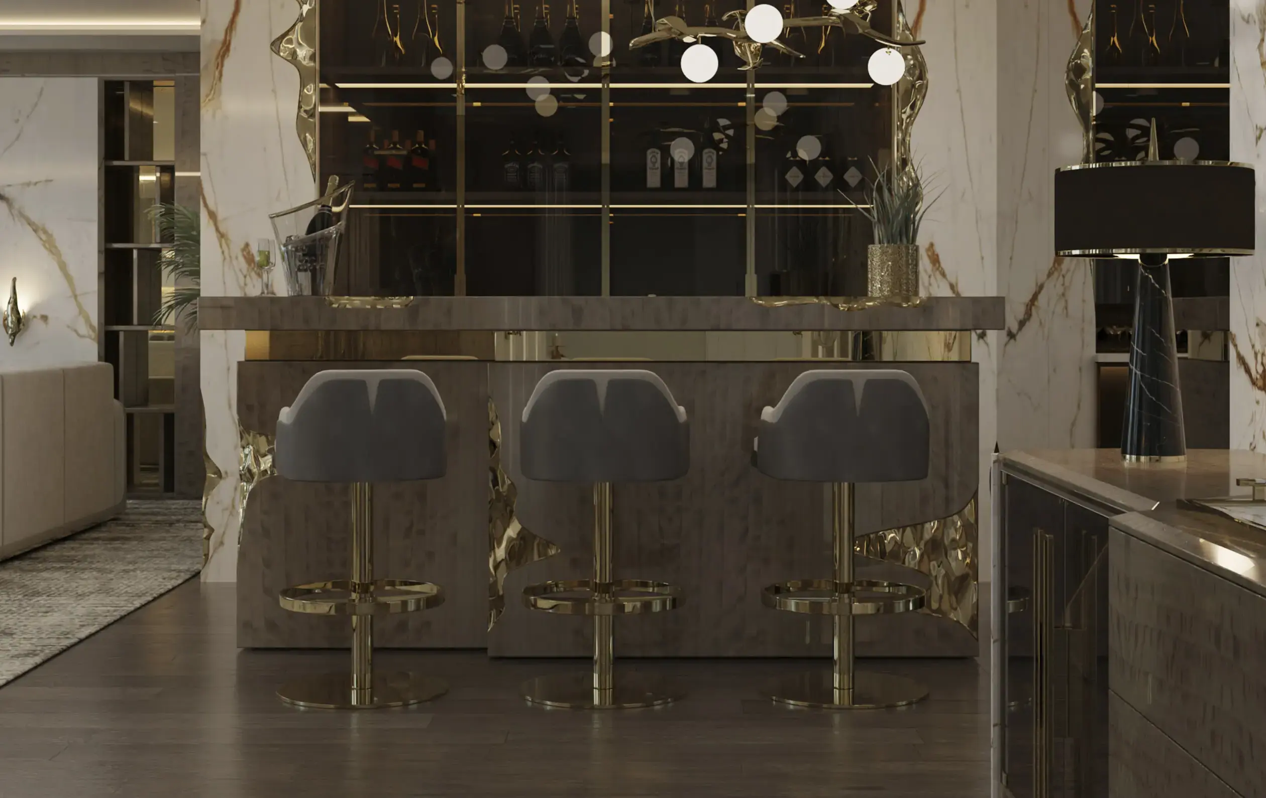 Chaise de Bar Pivotante Charla - 3