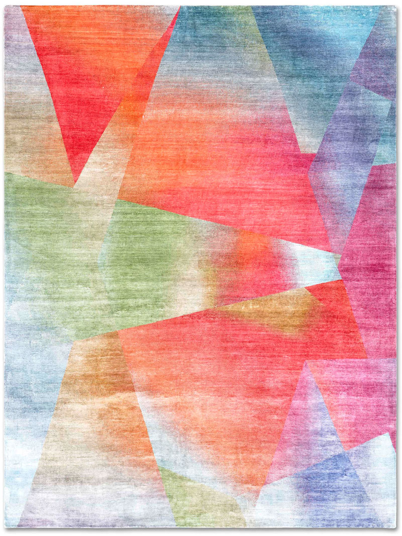 Tapis noué main de luxe Crystal