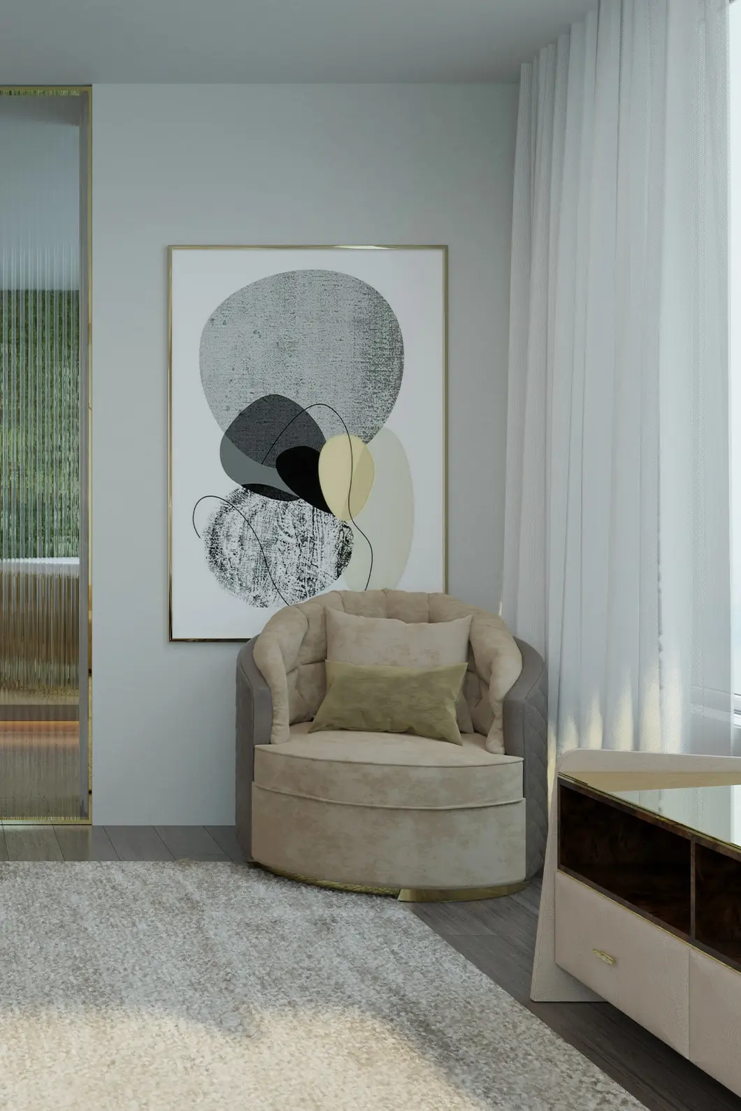 Fauteuil Pivotant Otto - 1