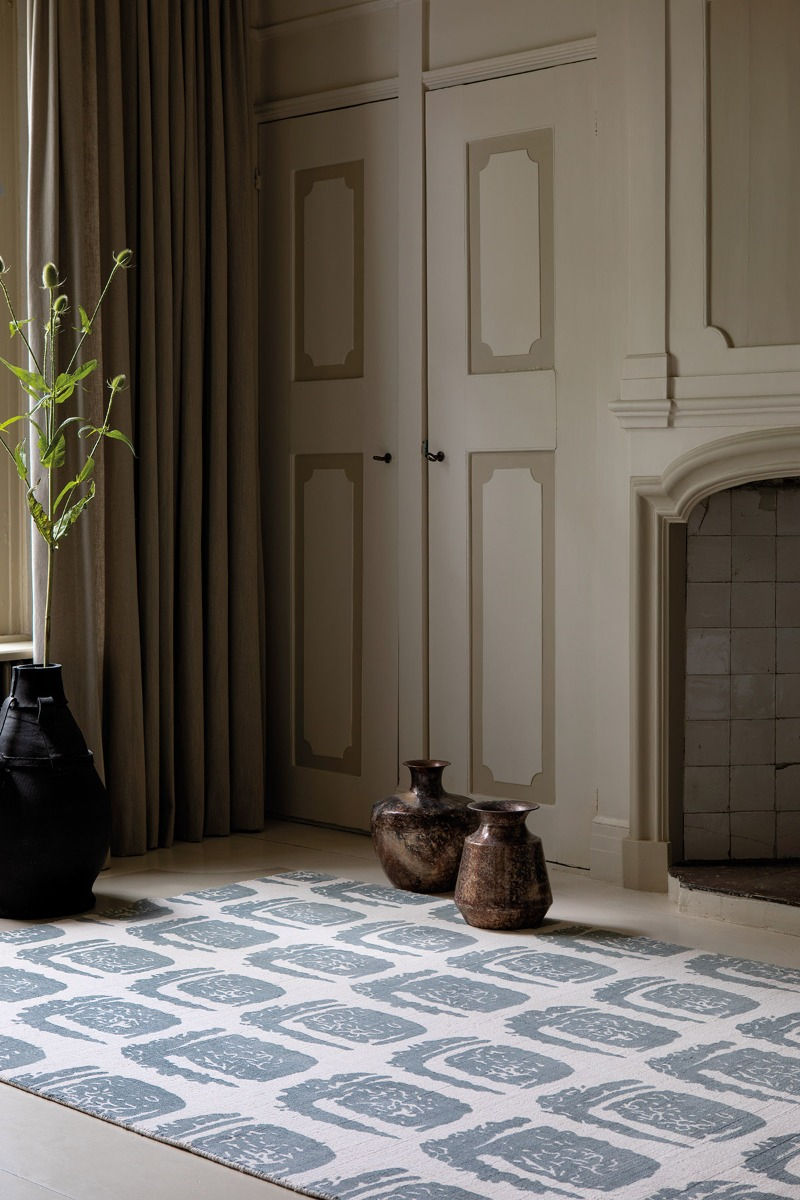 Tapis Woodblock Gris | Taille: 170 x 240 cm
