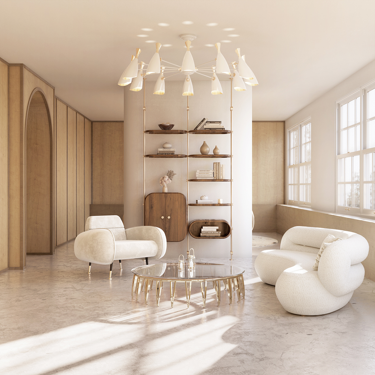 Suspension ronde Noble