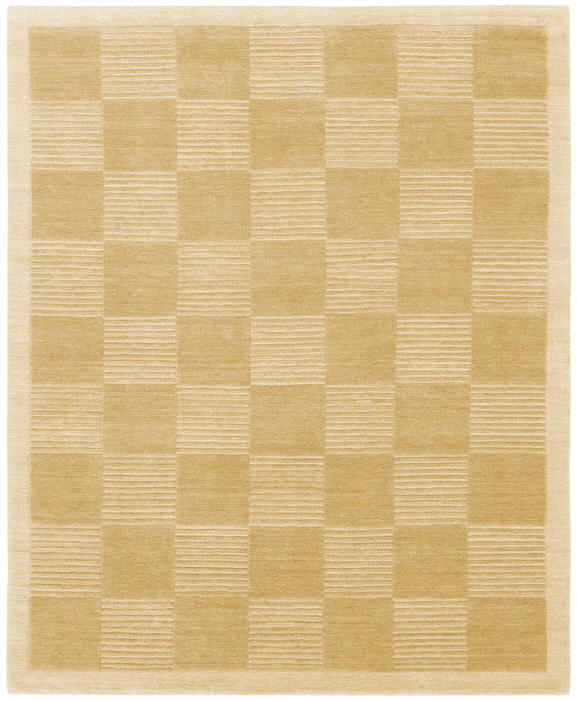 Tapis Deep Cut Bordure Beige