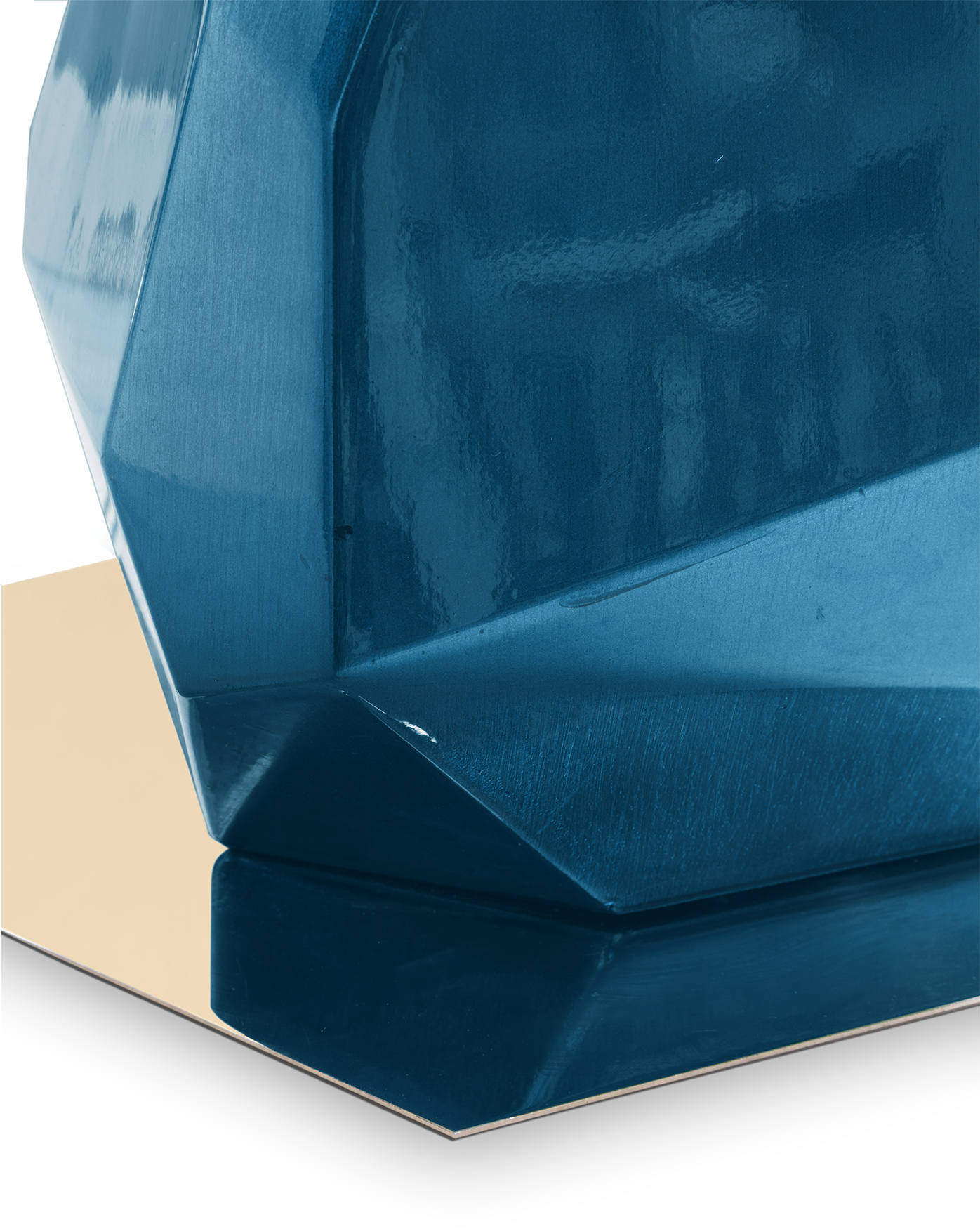 Petite Lampe de Table Bleue Essence