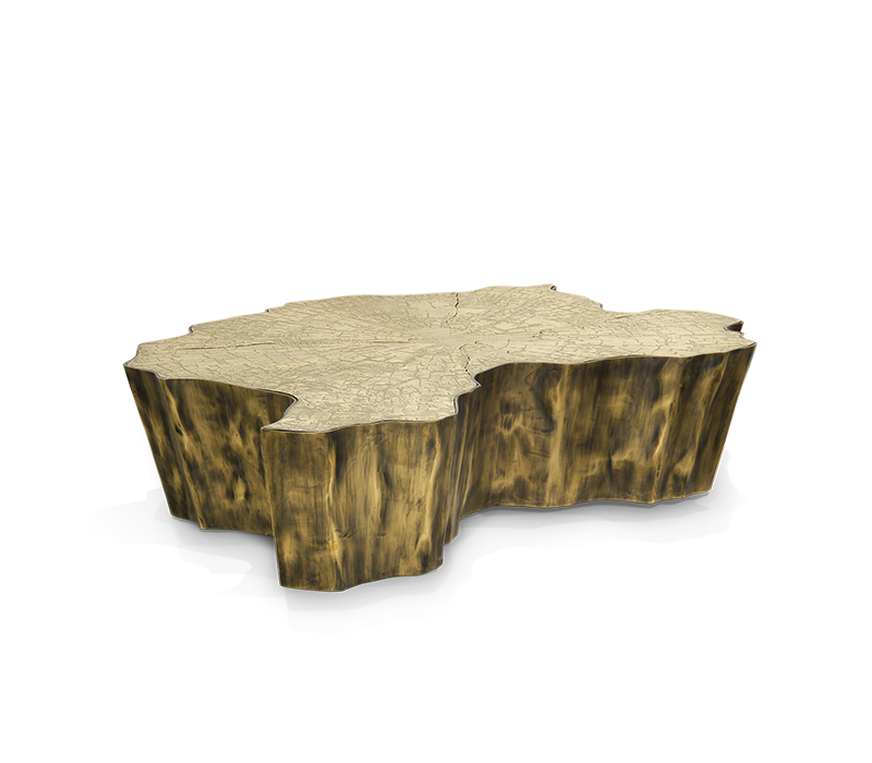 Table Basse Eden Patinée | Dimensions: L 138 x P 95 x H 36 cm