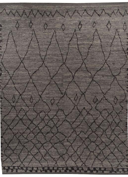 Tapis Berbère Marron à Poil Long