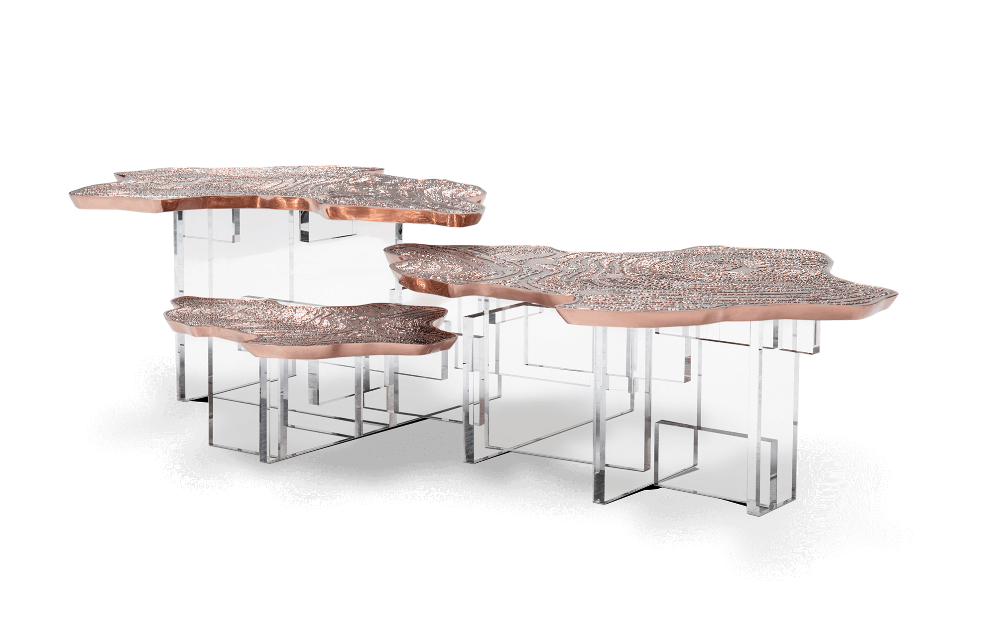 Table Basse Caspian Cuivre