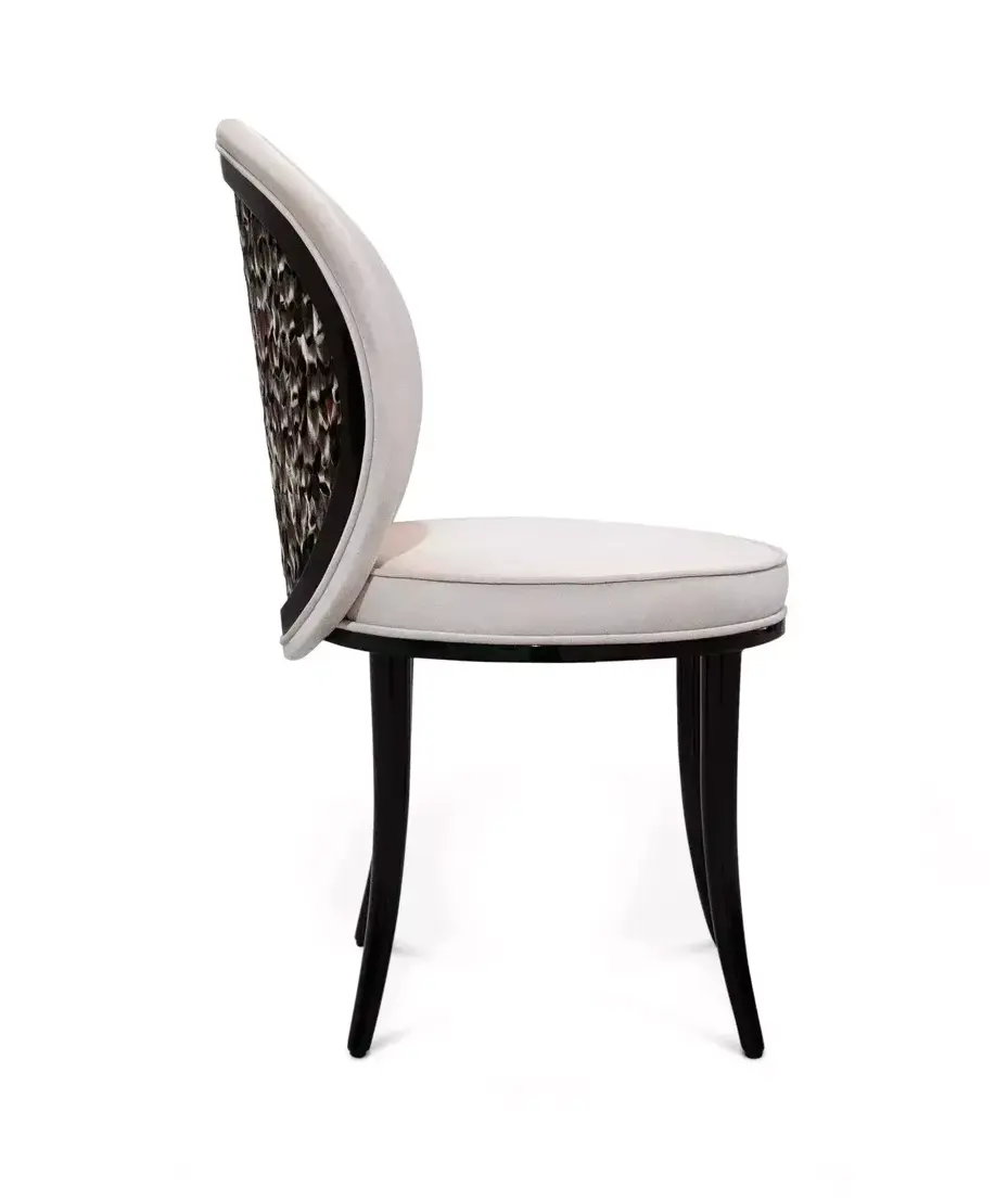 Chaise de Salle à Manger Merveille Dos Plumes Folie