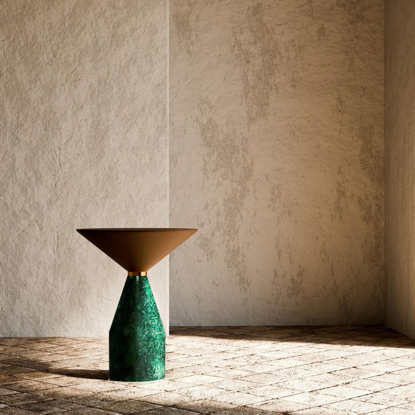 Table d'appoint Cino en marbre vert