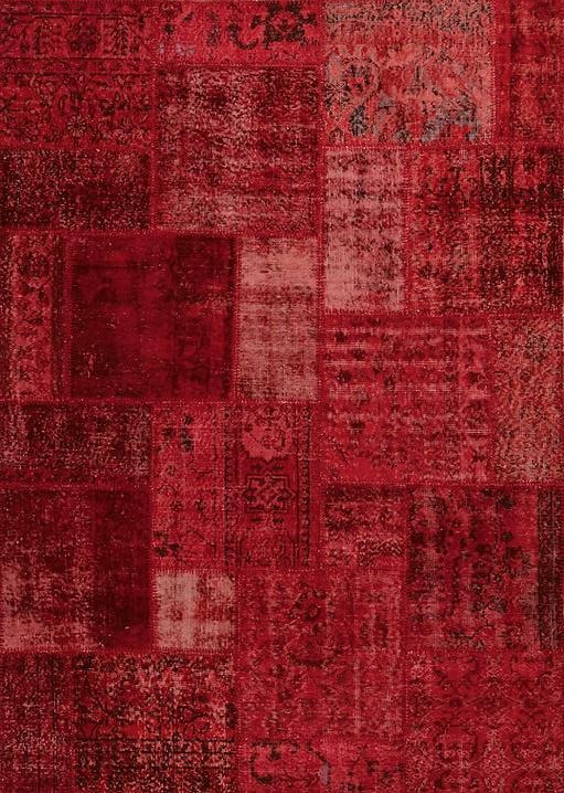 Tapis Patchwork Rouge