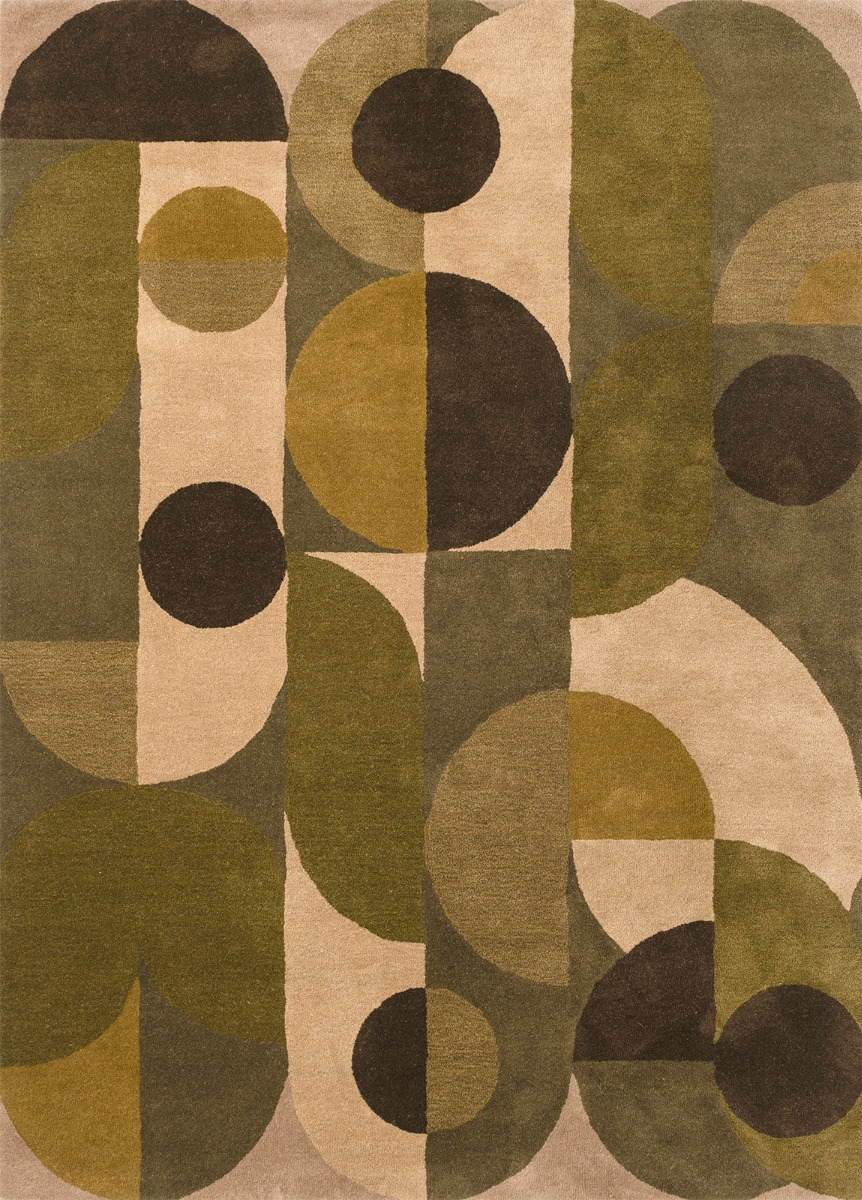 Tapis Decor Cosmo Tons Verts 95207 | Taille: 250 x 350 cm