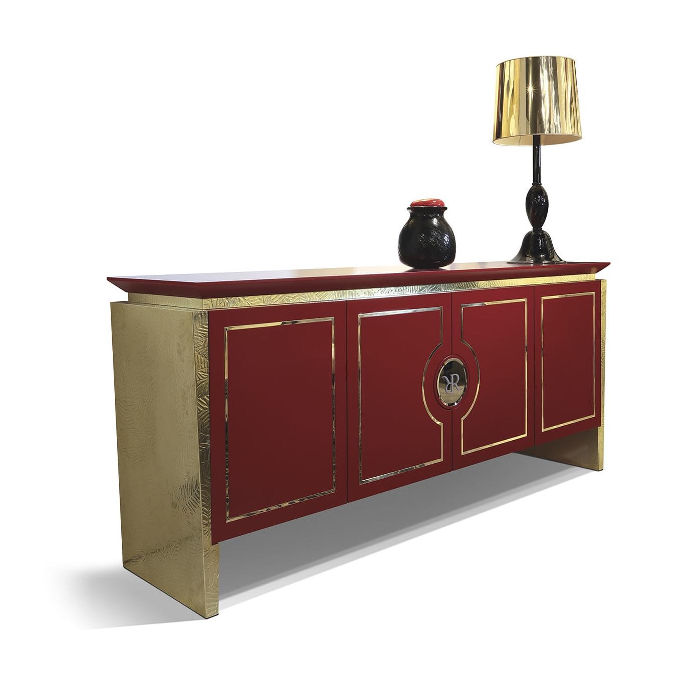 Buffet quatre portes corail