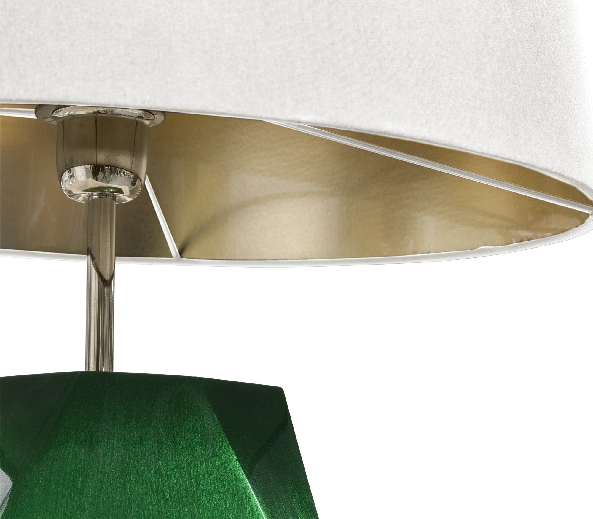 Petite Lampe de Table Verte Essence