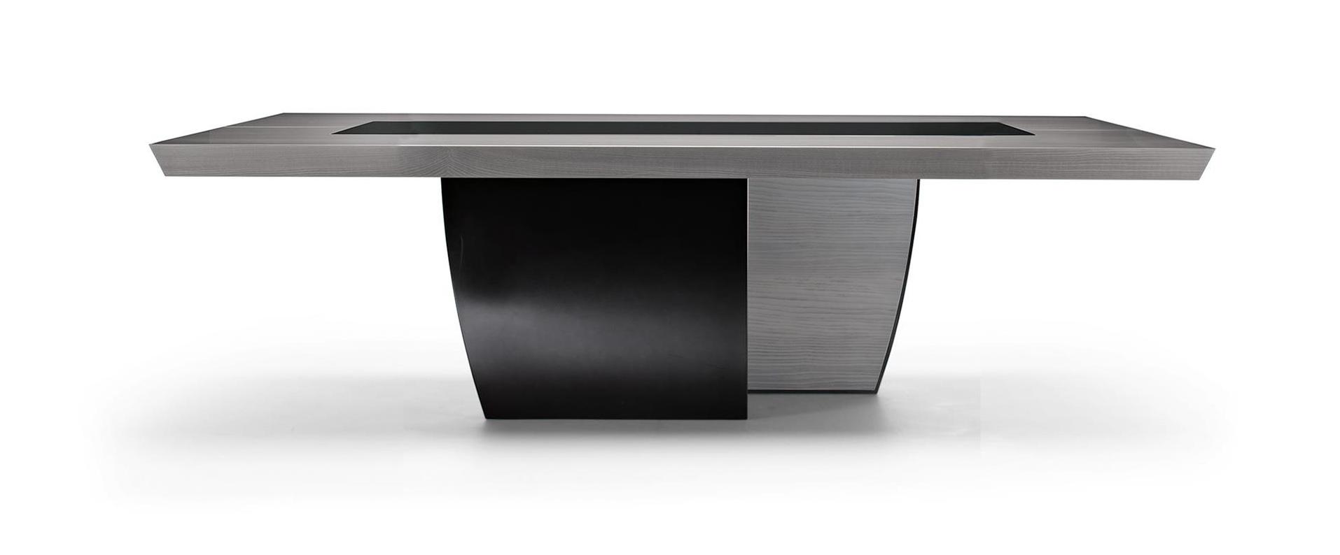 Table Fixe 245 Black & More | Plateau de table: Wood