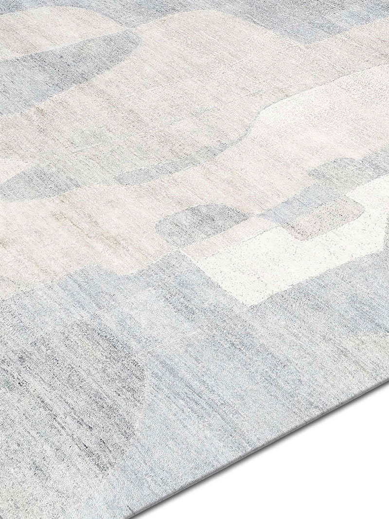Tapis de luxe Argent Neige