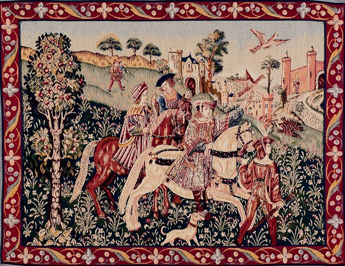 Tapisserie Retour de Chasse avec Bordure
