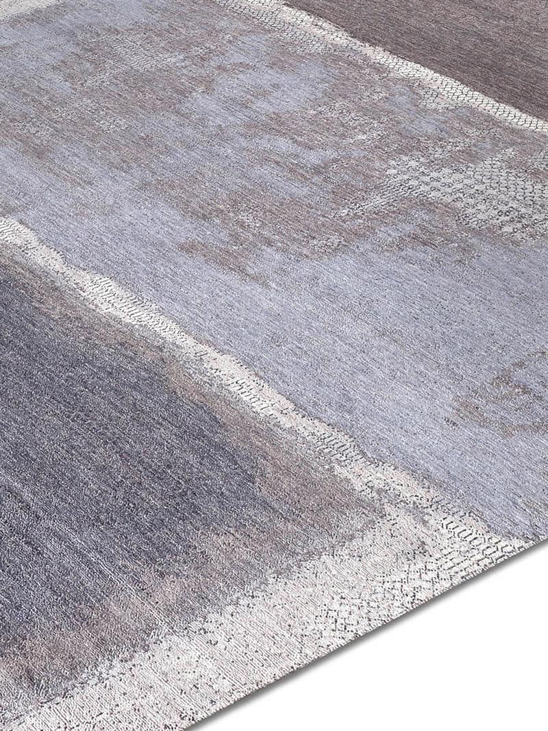 Tapis tissé main Gris Bleu Clair | Taille: 250 x 300 cm