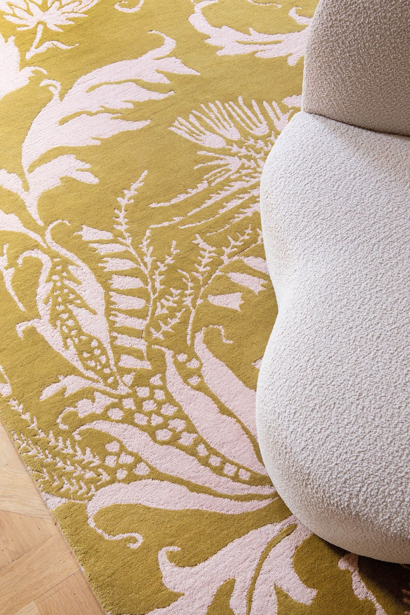Tapis Baroque Jaune