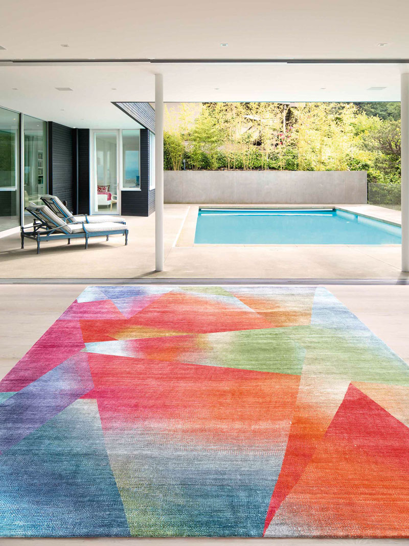 Tapis noué main de luxe Crystal