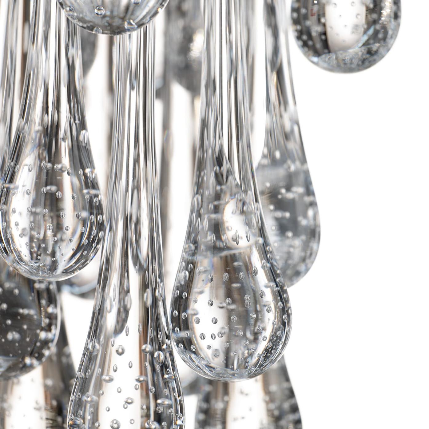 Applique Murale Contemporaine avec Gouttes en Verre de Murano