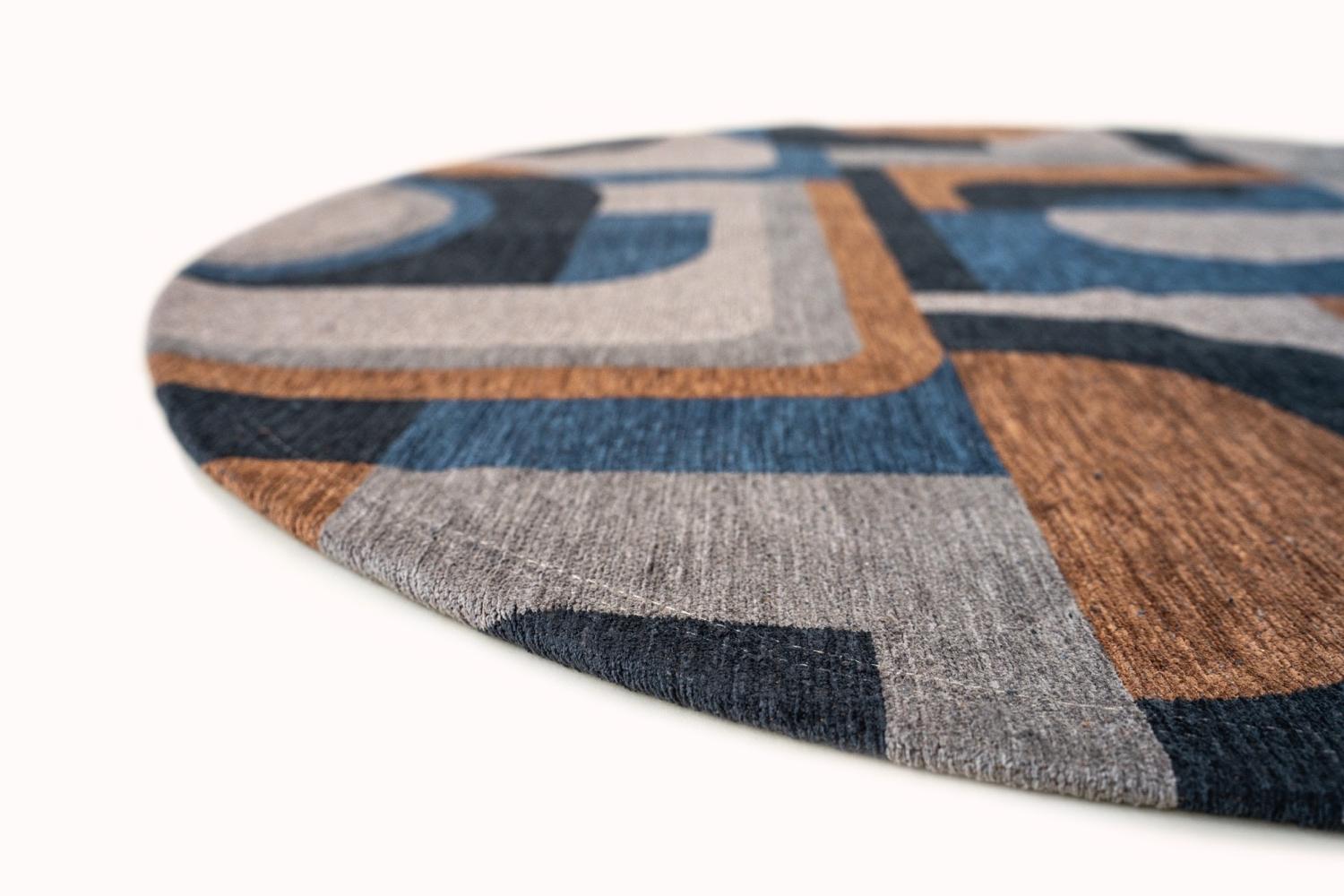 Tapis Module Bleu Chameau 9196