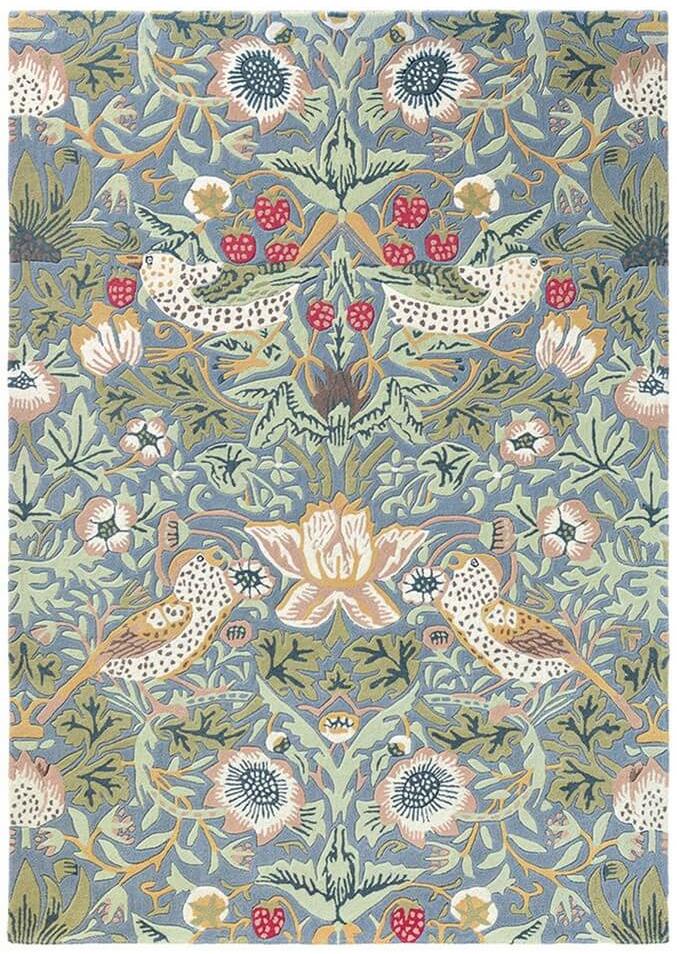 Tapis Strawberry Thief 027718 Ardoise