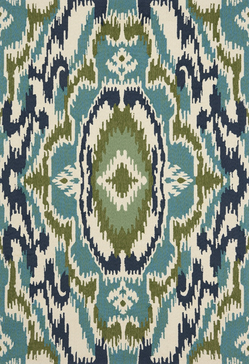 Tapis d’extérieur Ixora Émeraude / Palmier / Chartreuse