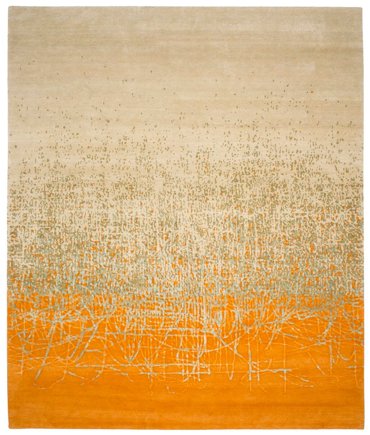 Tapis Ballpoint Art 5 Beige Jaune | Taille: 300 x 400 cm