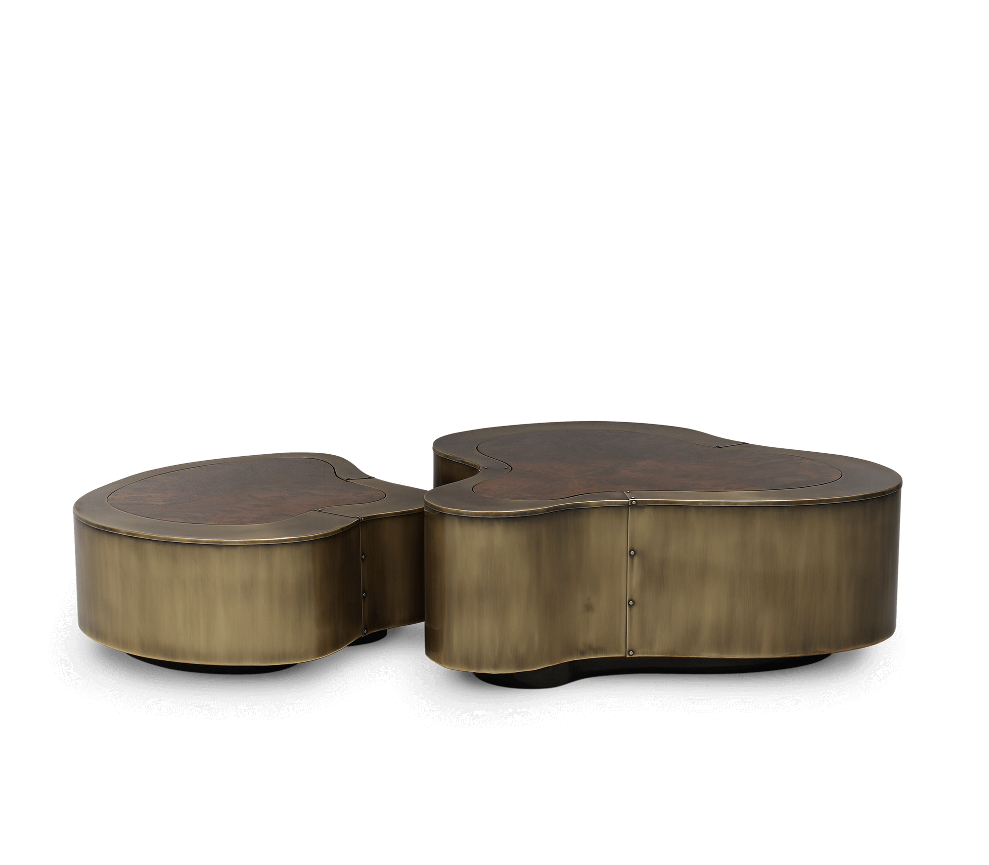 Tables Crest Patine & Noyer