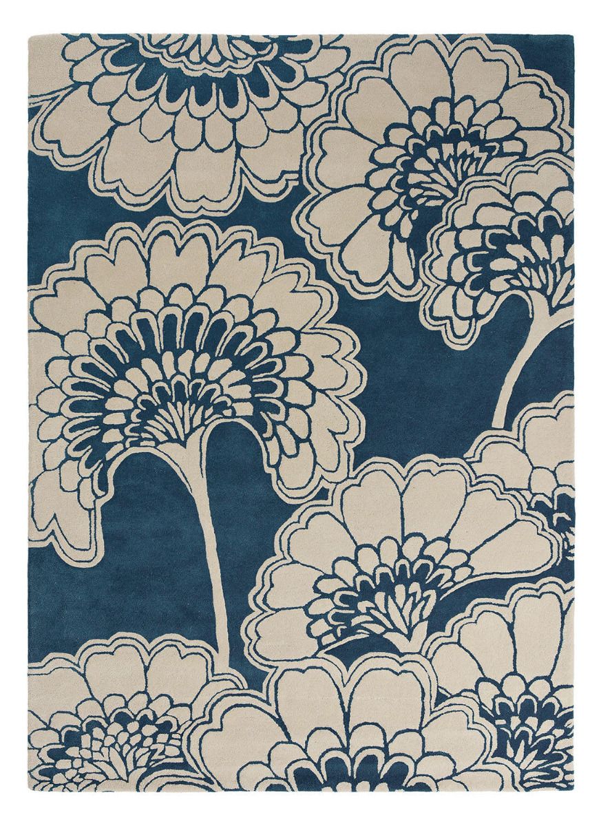 Tapis Japanese Floral Minuit 39708 | Taille: 170 x 240 cm