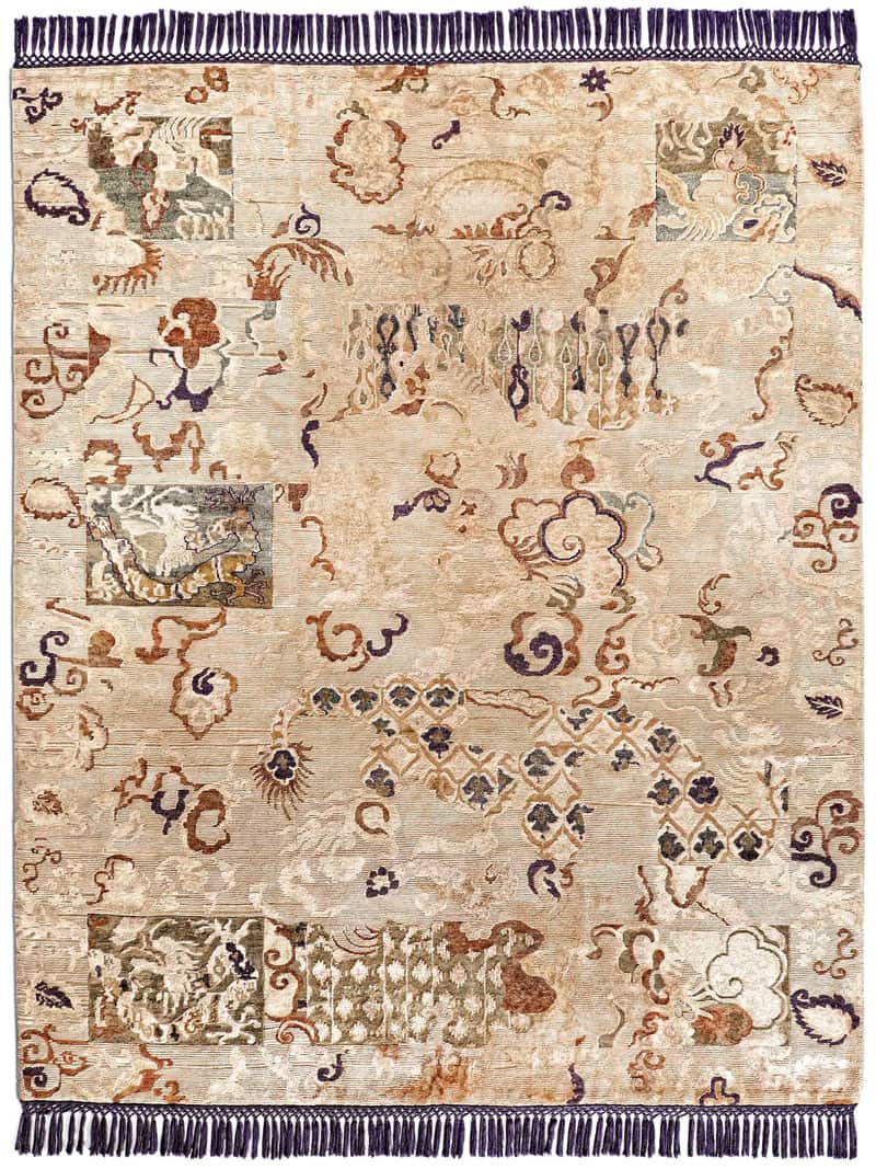 Tapis noué main de luxe Dragon
