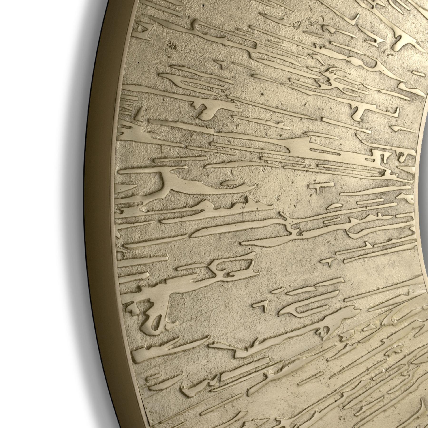 Miroir d'Accent Rond en Laiton