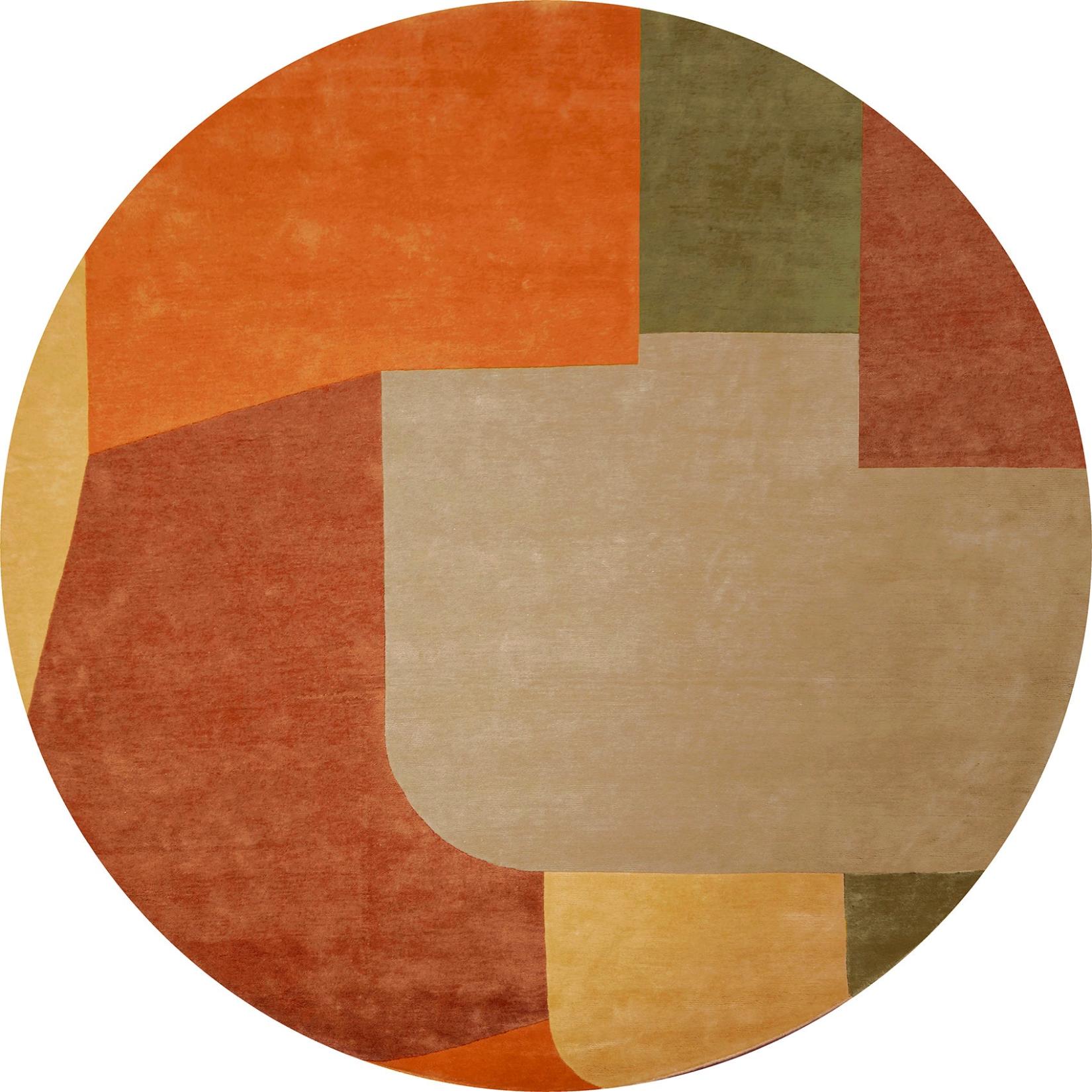Tapis Blueprint rond | Taille: Ø 350 cm